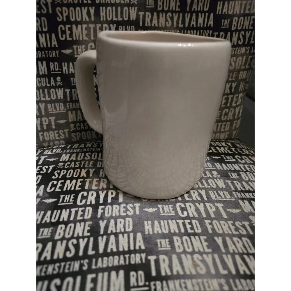 Rae Dunn Halloween Spooky Coffee Mug White